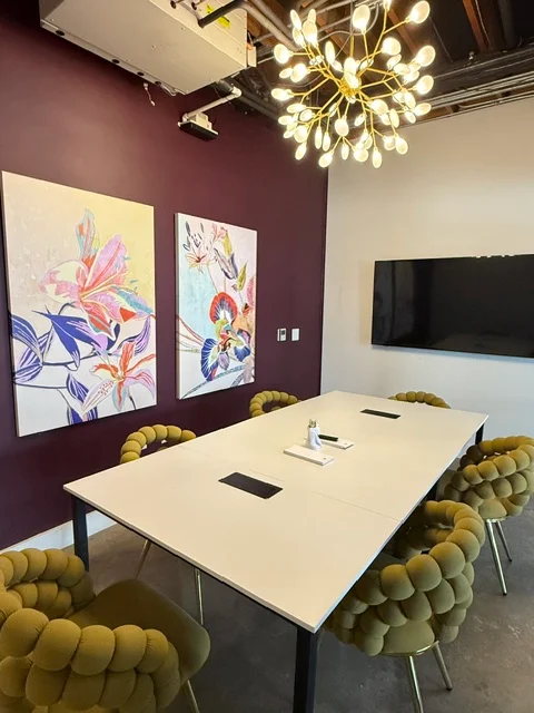 Meeting room at The Brass for client meetings